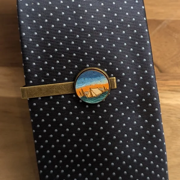 Sunset Camping Tie Bar